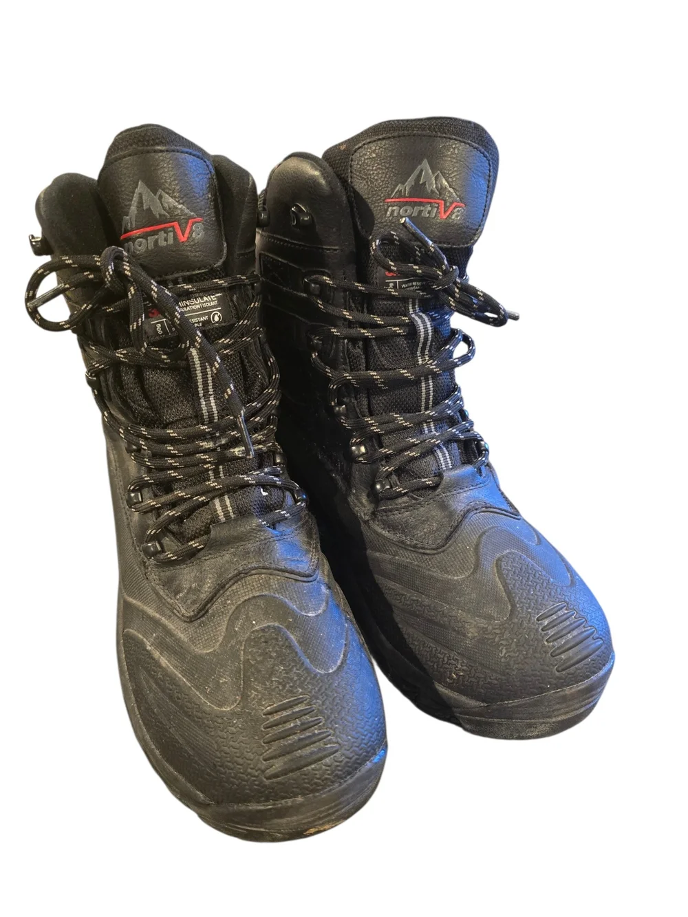 Nortiv 8 Men’s Waterproof Insulated Winter Snow Hiking Boots Size 9.5
